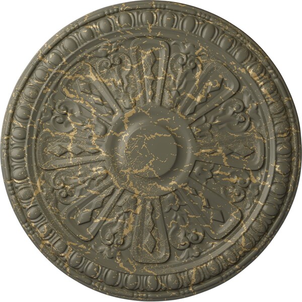 Ekena Millwork Raymond Ceiling Medallion (Fits Canopies up to 5 3/8"), 18"OD x 1 1/4"P, Witch Hazel Crackle CM18RA2WHC - main
